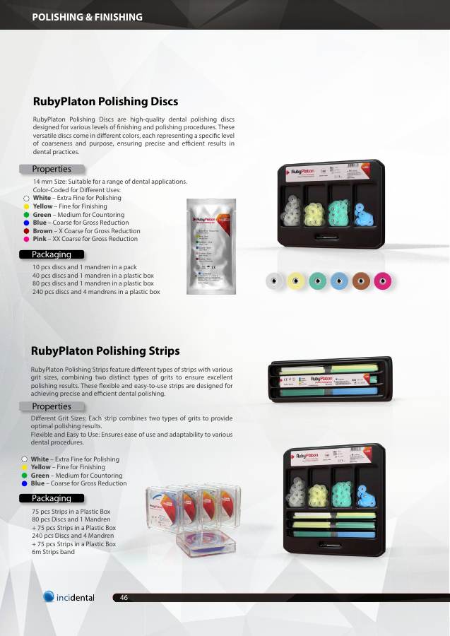 RubyPlaton Polishing Discs catalog page
