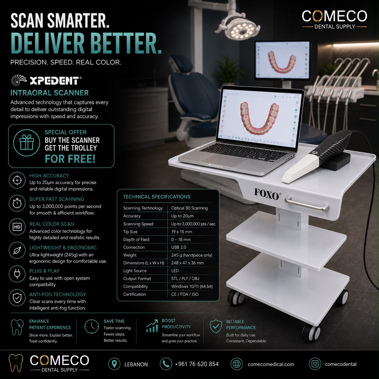 Comeco intraoral scanner package special offer